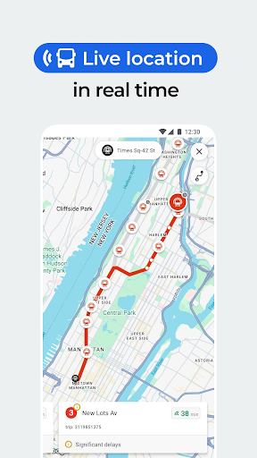 Gatwick App Cars route view